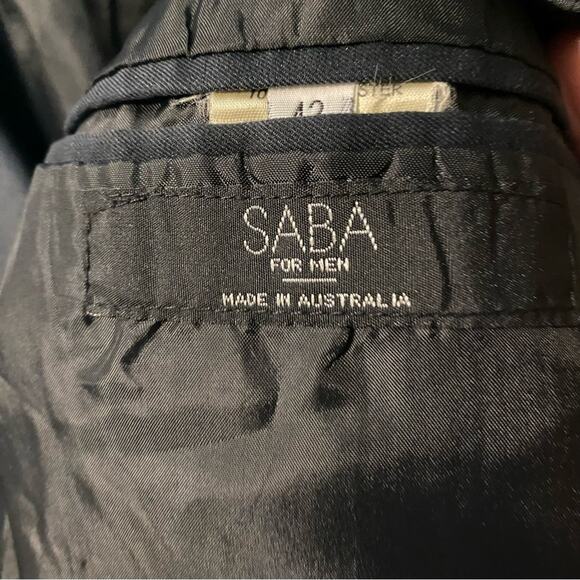 Saba Midnight Blue Men's Blazer 42S made in australia jacket coat - Picture 5 of 7